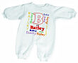 6816X - A is For... Personalized Fleece Romper